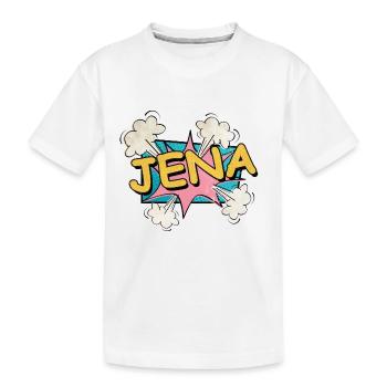 Jena Allemagne Ville Police Pop Art Bande dessinée - T-shirt bio Premium Enfant - blanc - Devant