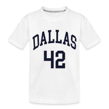 Dallas 42 - Kinder Premium Bio T-Shirt - Weiß - Vorne
