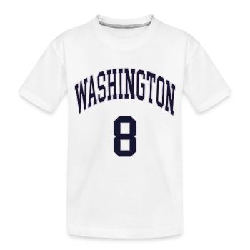 Washington 8 - Kinder Premium Bio T-Shirt - Weiß - Vorne