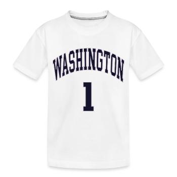Washington 1 - Kinder Premium Bio T-Shirt - Weiß - Vorne