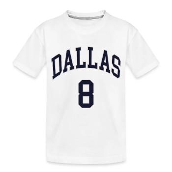 Dallas 8 - Kinder Premium Bio T-Shirt - Weiß - Vorne