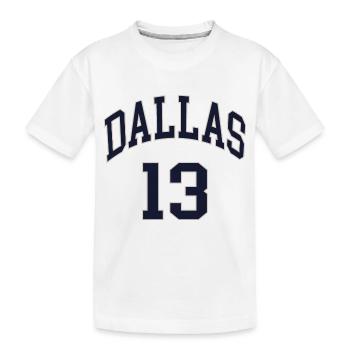 Dallas 13 - Kinder Premium Bio T-Shirt - Weiß - Vorne