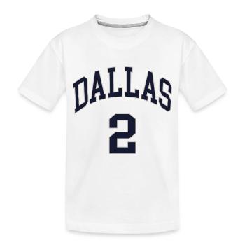 Dallas 2 - Kids' Premium Organic T-Shirt - white - Front