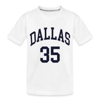 Dallas 35 - Kids' Premium Organic T-Shirt - white - Front