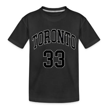 Toronto 33 - Kinder Premium Bio T-Shirt - Schwarz - Vorne