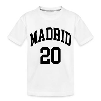 Madrid 20 - Kinder Premium Bio T-Shirt - Weiß - Vorne
