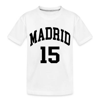 Madrid 15 - Kinder Premium Bio T-Shirt - Weiß - Vorne