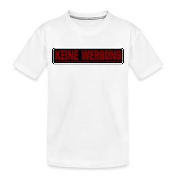 Keine Werbung ! Briefkasten Schild - Kinder Premium Bio T-Shirt - Weiß - Vorne