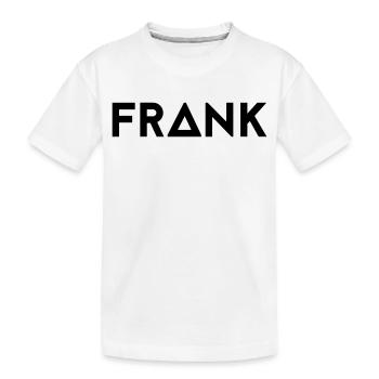 First name Frank - Kids' Premium Organic T-Shirt - white - Front