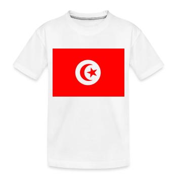 Drapeau Tunisie - T-shirt bio Premium Enfant - blanc - Devant