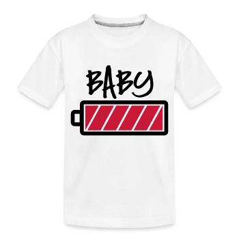 Bébé - entièrement accu plein milieu familial - T-shirt bio Premium Enfant - blanc - Devant