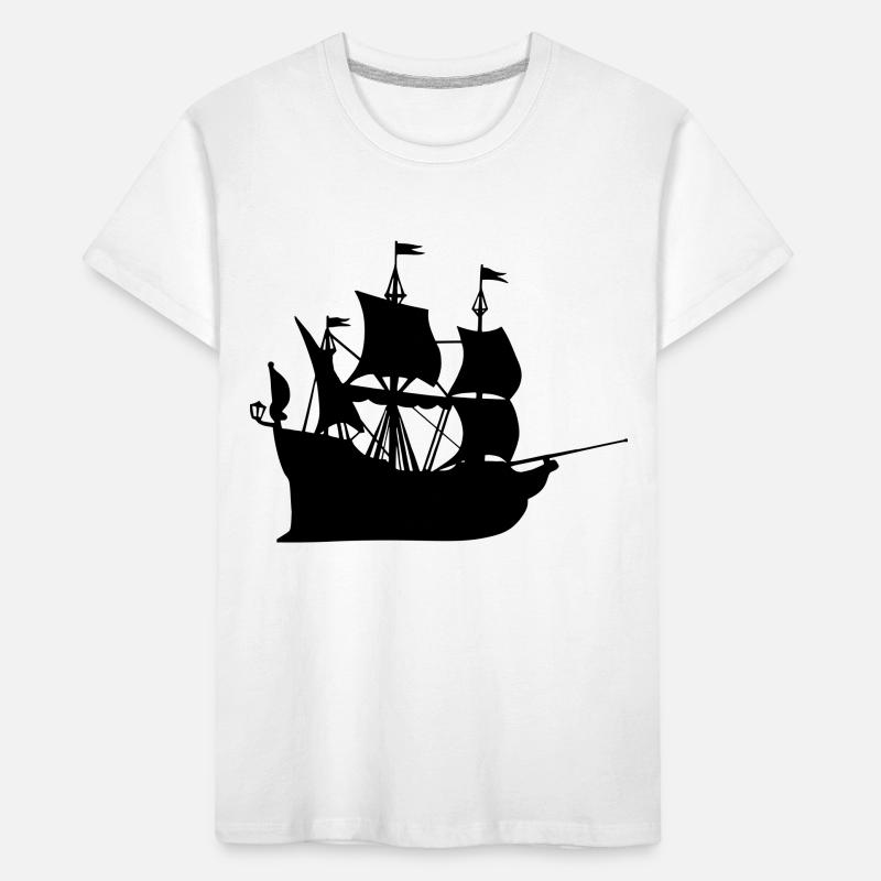 Schiff Geschenk Idee Kinder Premium Bio T-Shirt