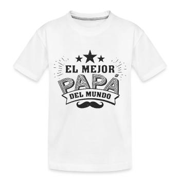 fête des pères - T-shirt bio Premium Enfant - blanc - Devant
