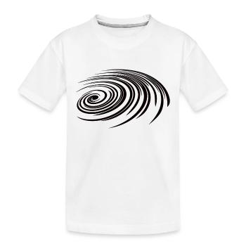 Géométrie spirale - galaxie spirale - T-shirt bio Premium Enfant - blanc - Devant