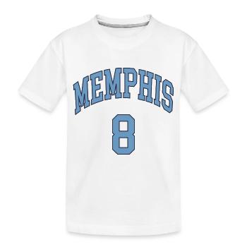 Memphis 8 - Kids' Premium Organic T-Shirt - white - Front