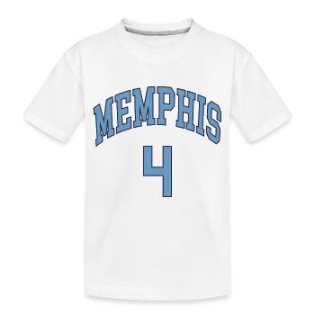 Memphis 4 - Kids' Premium Organic T-Shirt - white - Front