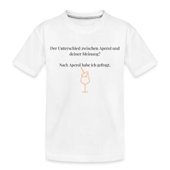 Der Unterschied - Kinder Premium Bio T-Shirt - Weiß - Vorne
