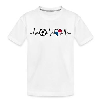 Panama Football Heartbeat Panama - T-shirt bio Premium Enfant - blanc - Devant