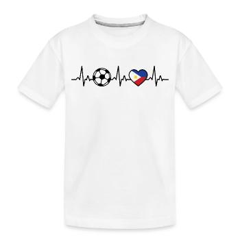 Philippines Football Heartbeat Philippines - T-shirt bio Premium Enfant - blanc - Devant