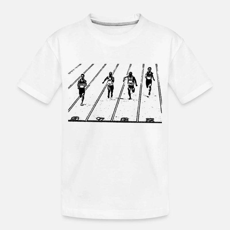 Leichtathletik - Kinder Premium Bio T-Shirt - Weiß