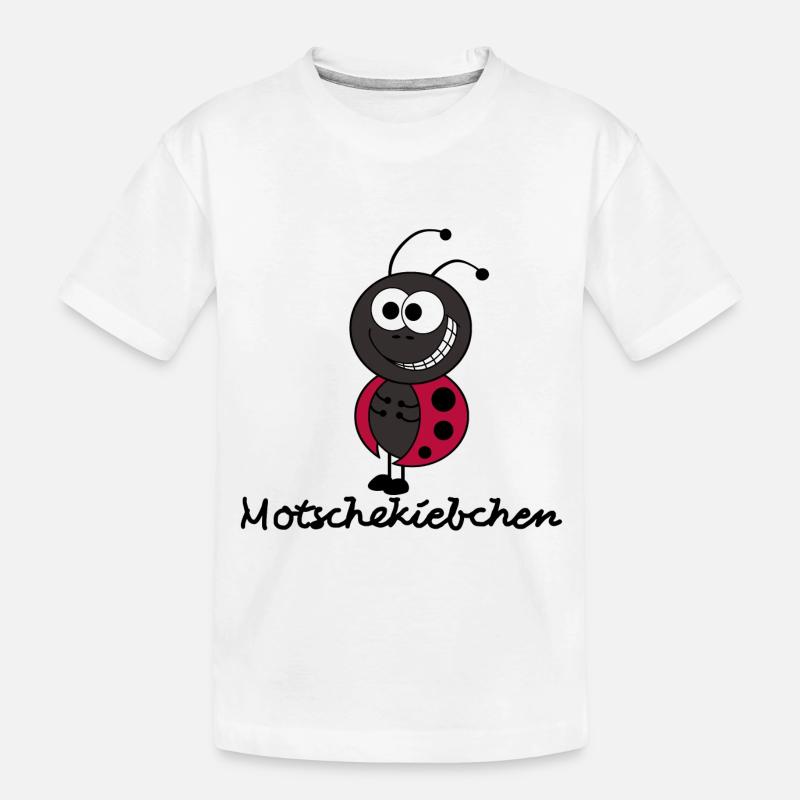 Motschekiebchen/Marienkäfer - Kinder Premium Bio T-Shirt - Weiß