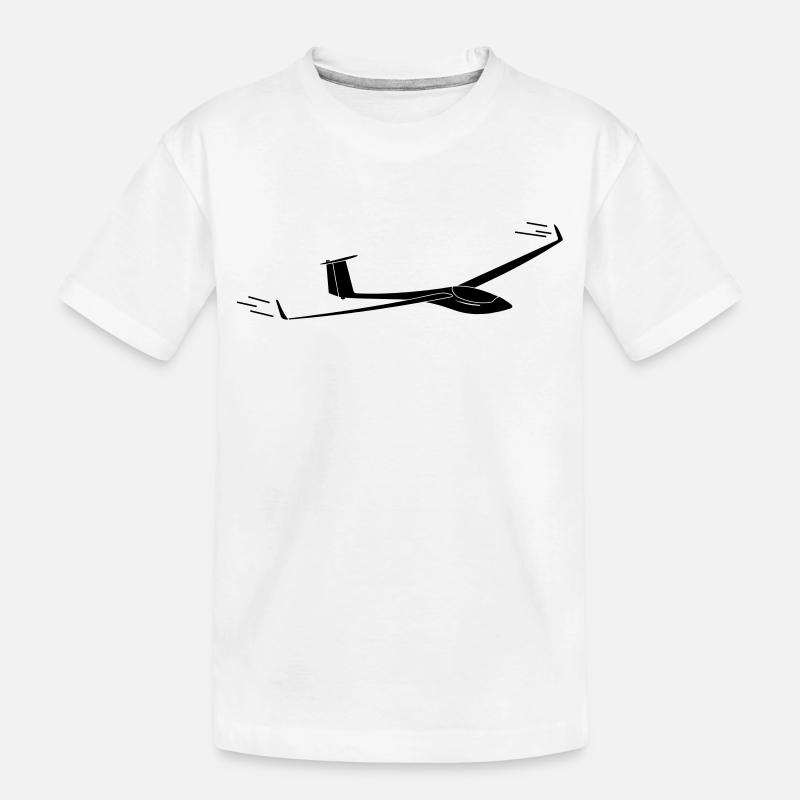 Segelflugzeug - Kinder Premium Bio T-Shirt - Weiß