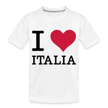 Je aime Italia - T-shirt bio Premium Enfant - blanc - Devant