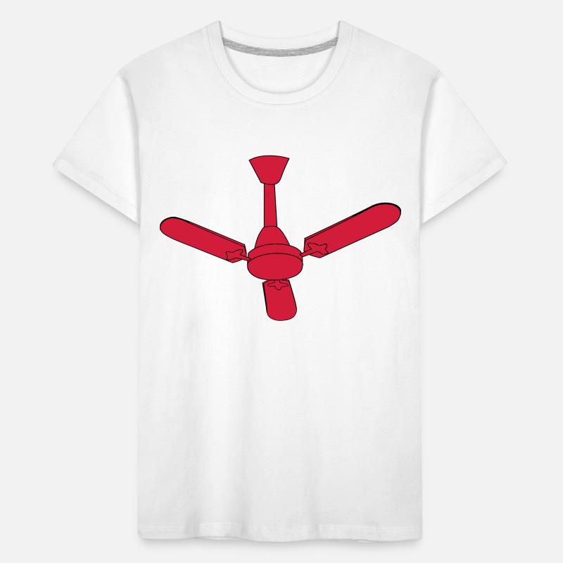 Ventilator Decke Wind Geschenkidee schnell Kinder Premium Bio T-Shirt