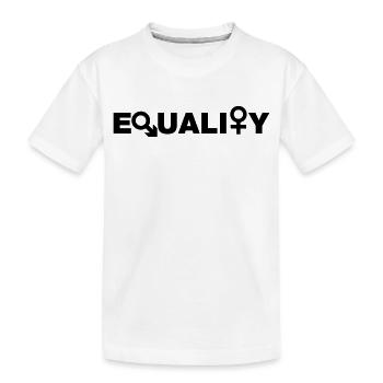 Égalité # - T-shirt bio Premium Enfant - blanc - Devant