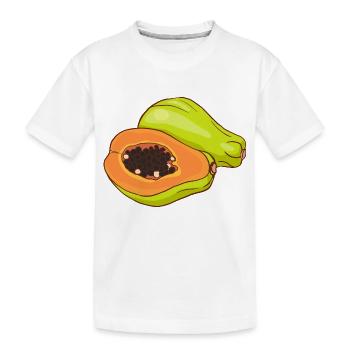 Papaya Melonenbaum Papayabaum - Kinder Premium Bio T-Shirt - Weiß - Vorne