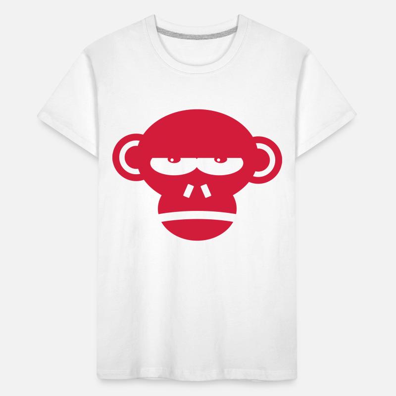 Cool Grumpy Monkey Face Gift Gift Idea Kids' Premium Organic T-Shirt
