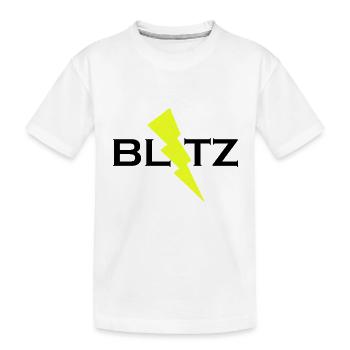 BLITZ - Kinder Premium Bio T-Shirt - Weiß - Vorne