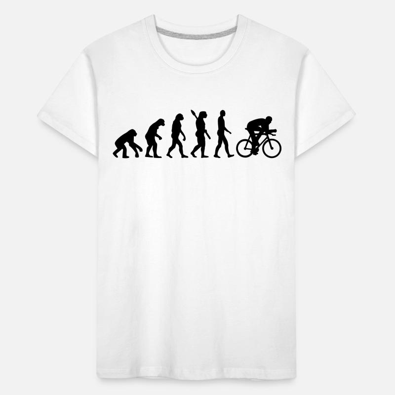 Evolution Radfahren Kinder Premium Bio T-Shirt