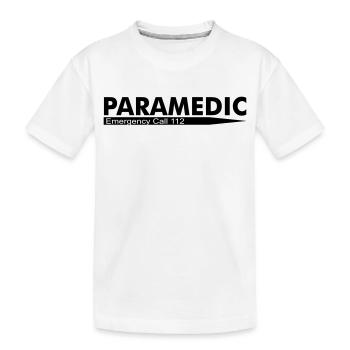 Paramedic Emergency Call 112 - Kids' Premium Organic T-Shirt - white - Front