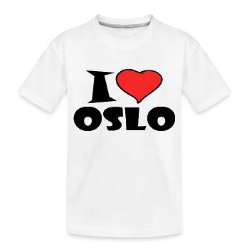 I Love Oslo - T-shirt bio Premium Enfant - blanc - Devant