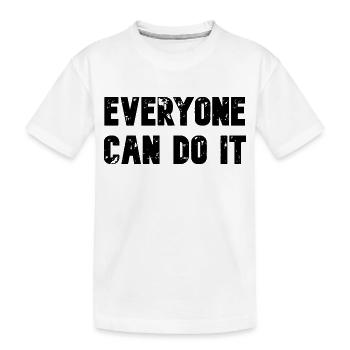 Motivation - Kinder Premium Bio T-Shirt - Weiß - Vorne