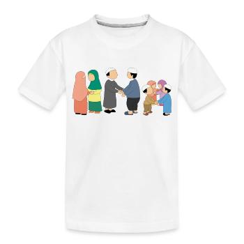 Ramadan Mubarak muslim islam Fasten moslem Allah - Kinder Premium Bio T-Shirt - Weiß - Vorne