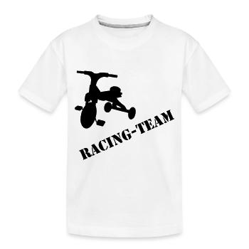 RacingTeam - Kinder Premium Bio T-Shirt - Weiß - Vorne