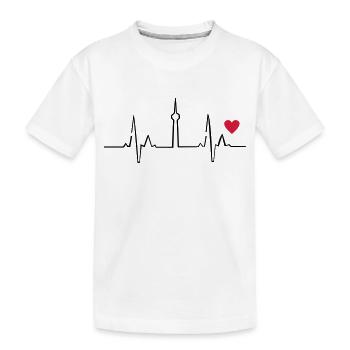 Berlin - Kinder Premium Bio T-Shirt - Weiß - Vorne