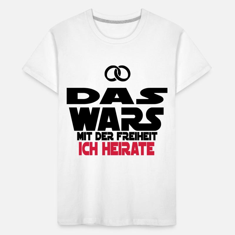 das wars ich heirate Kinder Premium Bio T-Shirt