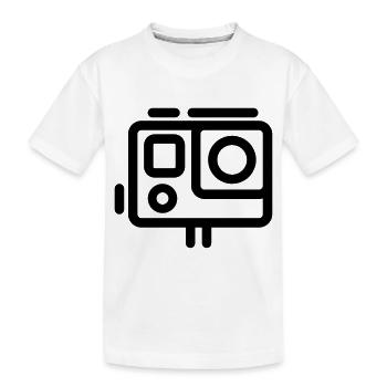 Action camera - T-shirt bio Premium Enfant - blanc - Devant