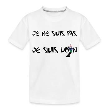 illusion d'optique - T-shirt bio Premium Enfant - blanc - Devant