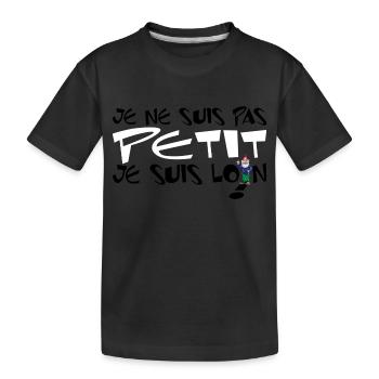 illusion d'optique - T-shirt bio Premium Enfant - noir - Devant