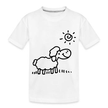 Moutons soleil - ligne - T-shirt bio Premium Enfant - blanc - Devant