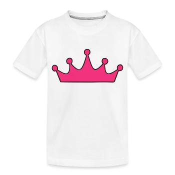 couronne à personnaliser - T-shirt bio Premium Enfant - blanc - Devant