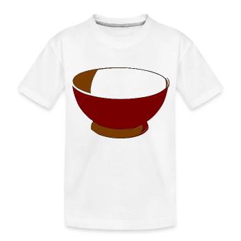 plat - T-shirt bio Premium Enfant - blanc - Devant