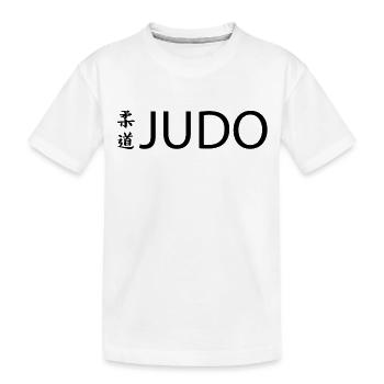 JUDO LOGO - Kids' Premium Organic T-Shirt - white - Front