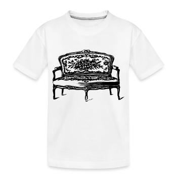 canapé canapé chaise chaise chaise table lamp lampe benc - T-shirt bio Premium Enfant - blanc - Devant