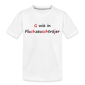 Fluchzeuschträjer Spruch / Dialekt / Kölsch - Kinder Premium Bio T-Shirt - Weiß - Vorne