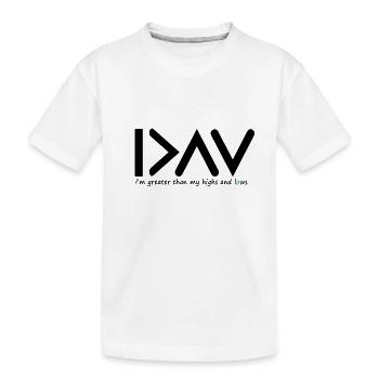 Je suis plus que mes hauts et des bas - T-shirt bio Premium Enfant - blanc - Devant